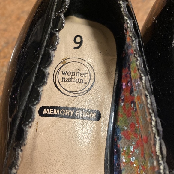 3 for $ 15 Wonder Nation Girls Bow Dress Pump Shoe - Picture 5 of 5